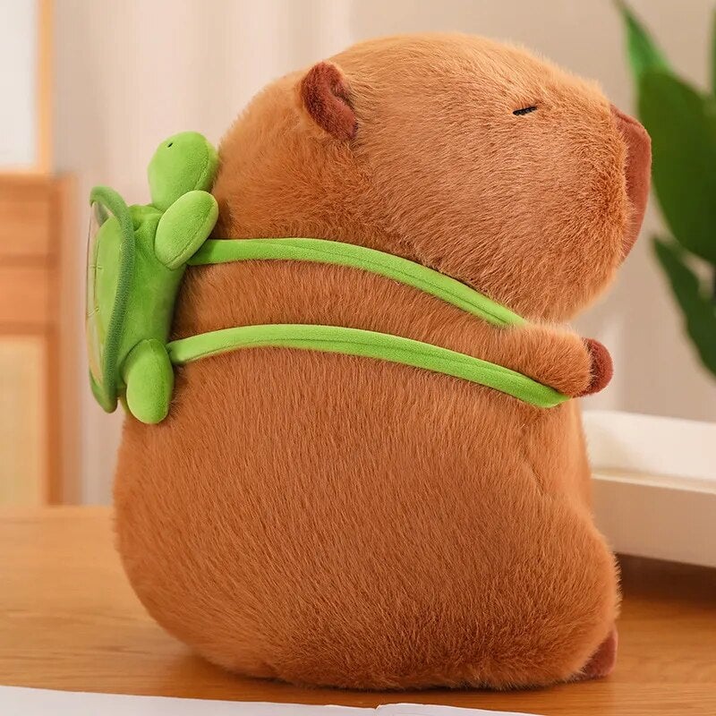 Charming Capybara Turtle Backpack Plush Toys