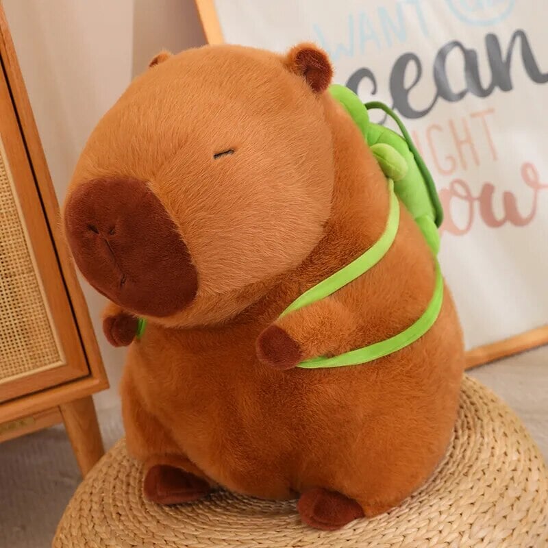 Charming Capybara Turtle Backpack Plushies
