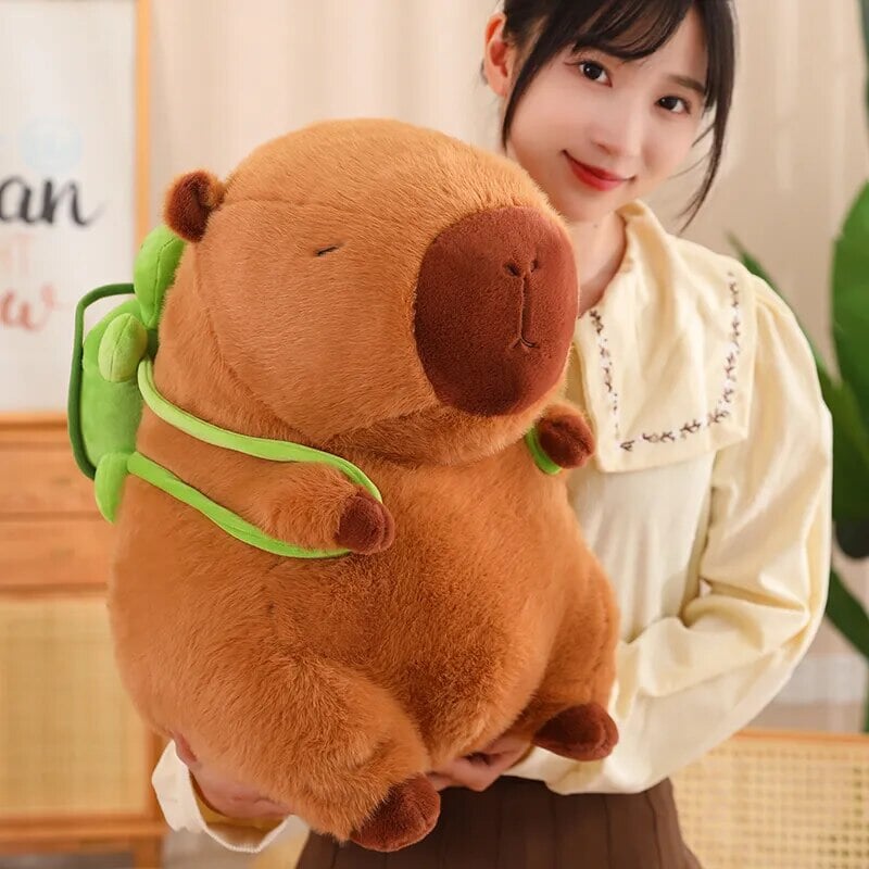 Charming Capybara Turtle Backpack Plushies