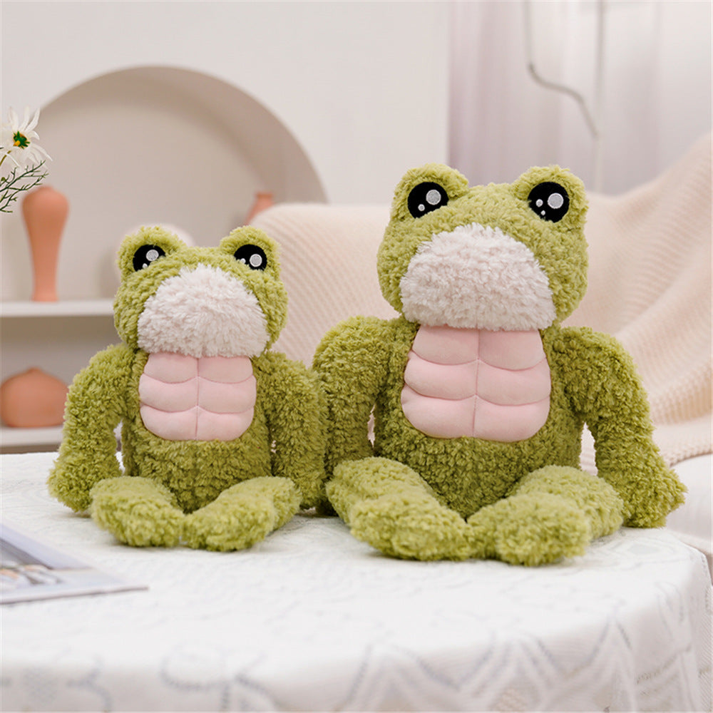 Adorable Dench Muscle Frog Plush Toy