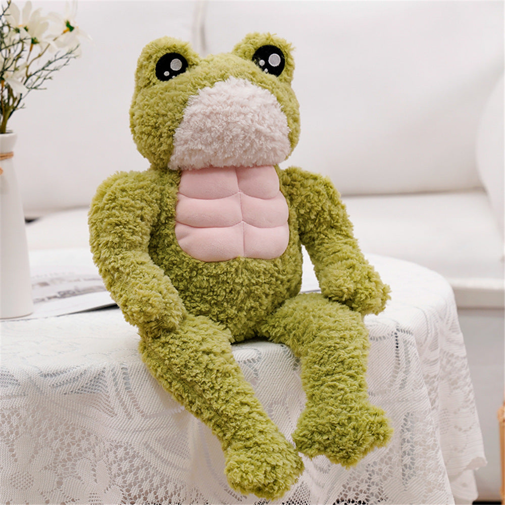 Adorable Dench Muscle Frog Plush Toy