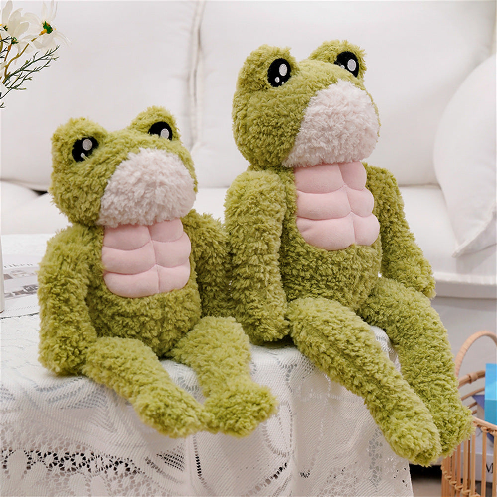 Adorable Dench Muscle Frog Plush Toy