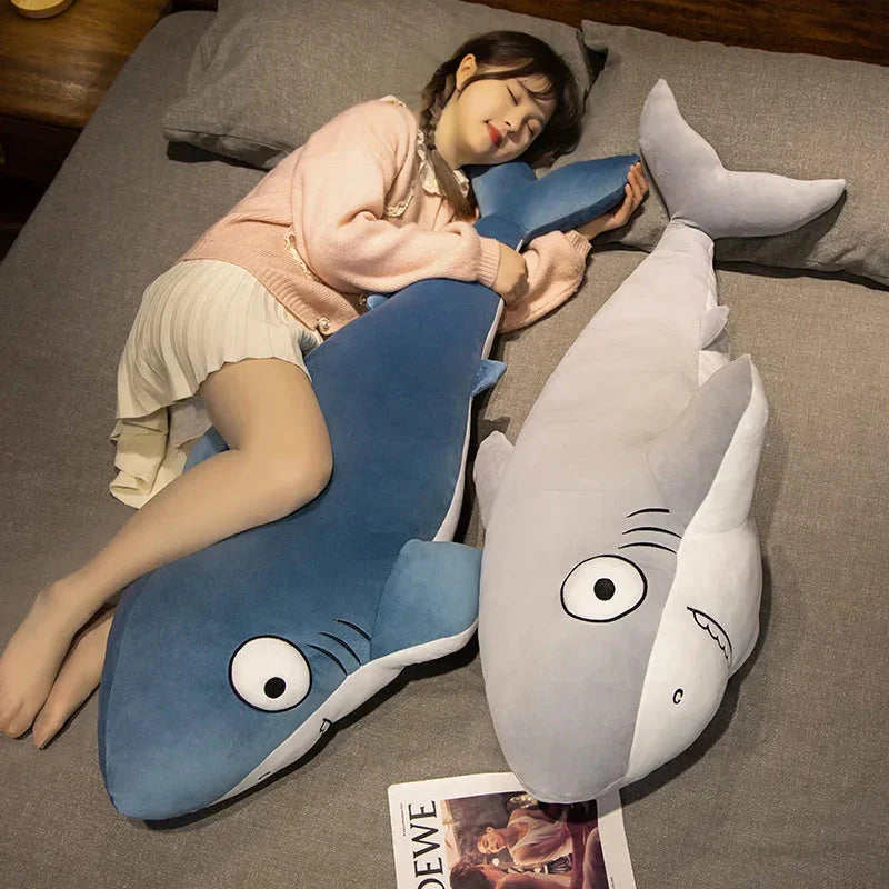 Adorable Cheeky Gray Blue Shark Plush Toys