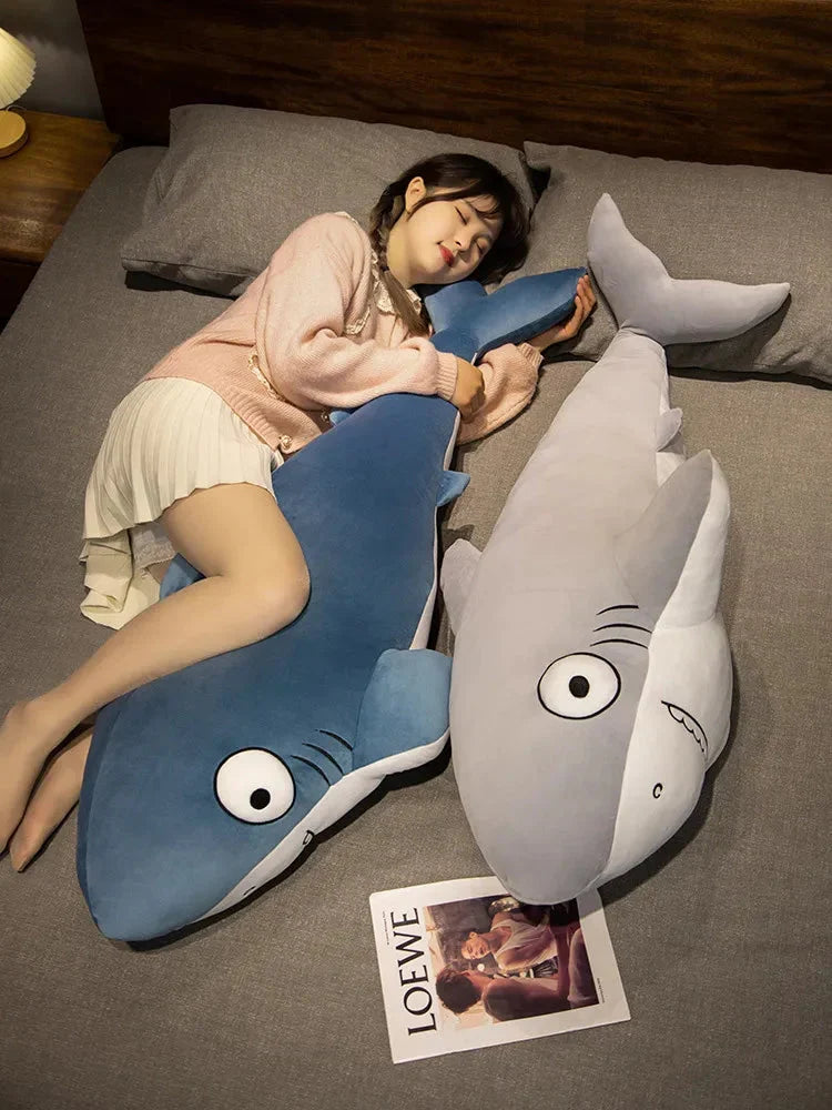 Adorable Cheeky Gray Blue Shark Plush Toys