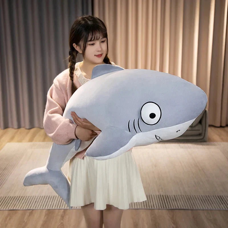 Adorable Cheeky Gray Blue Shark Plush Toys