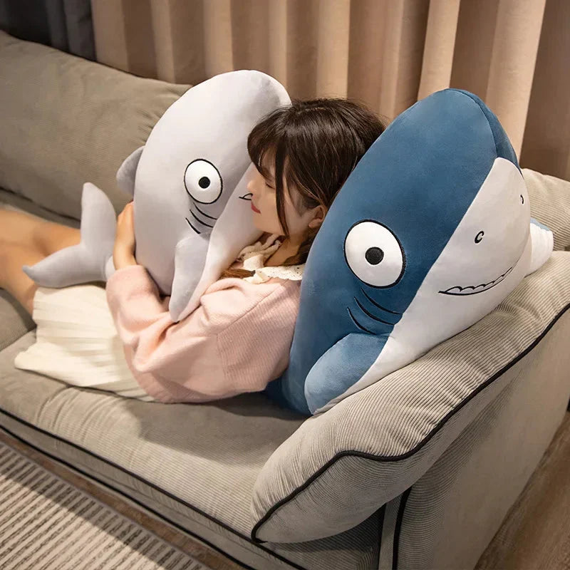 Adorable Cheeky Gray Blue Shark Plush Toys