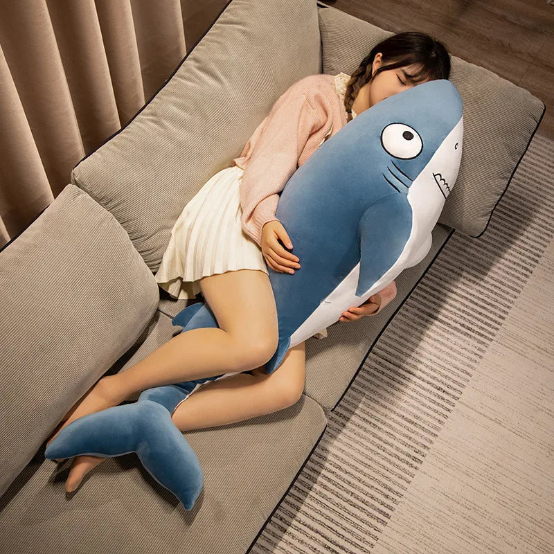 Adorable Cheeky Gray Blue Shark Plush Toys