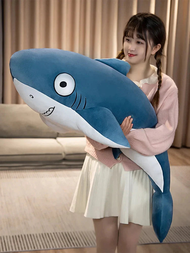 Adorable Cheeky Gray Blue Shark Plush Toys