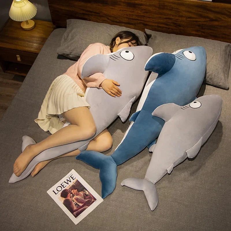 Adorable Cheeky Gray Blue Shark Plush Toys