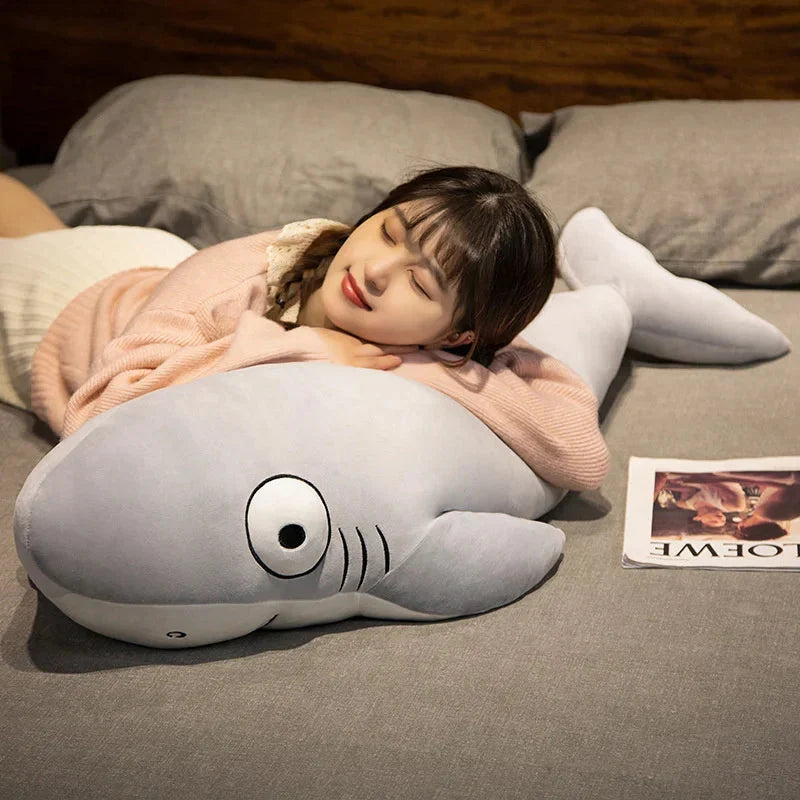 Adorable Cheeky Gray Blue Shark Plush Toys