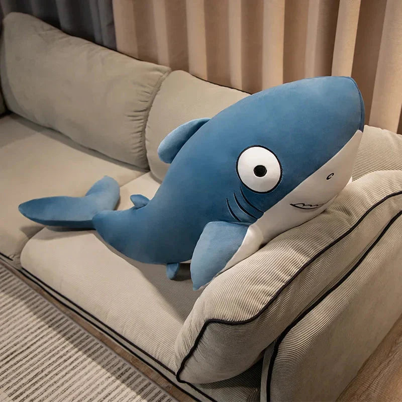 Adorable Cheeky Gray Blue Shark Plush Toys