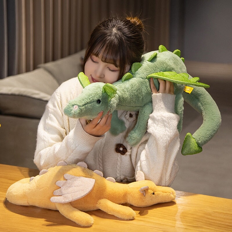 The Mighty Colored Dragon Family Soft Toys