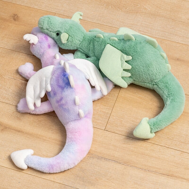 The Mighty Colored Dragon Family Soft Toys