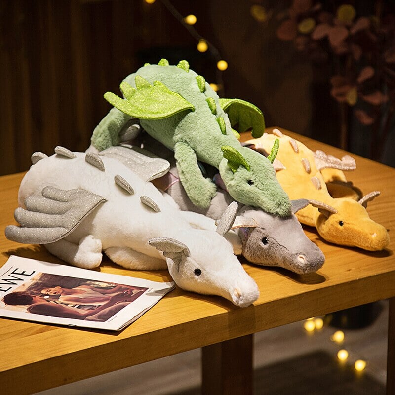 The Mighty Colored Dragon Family Soft Toys