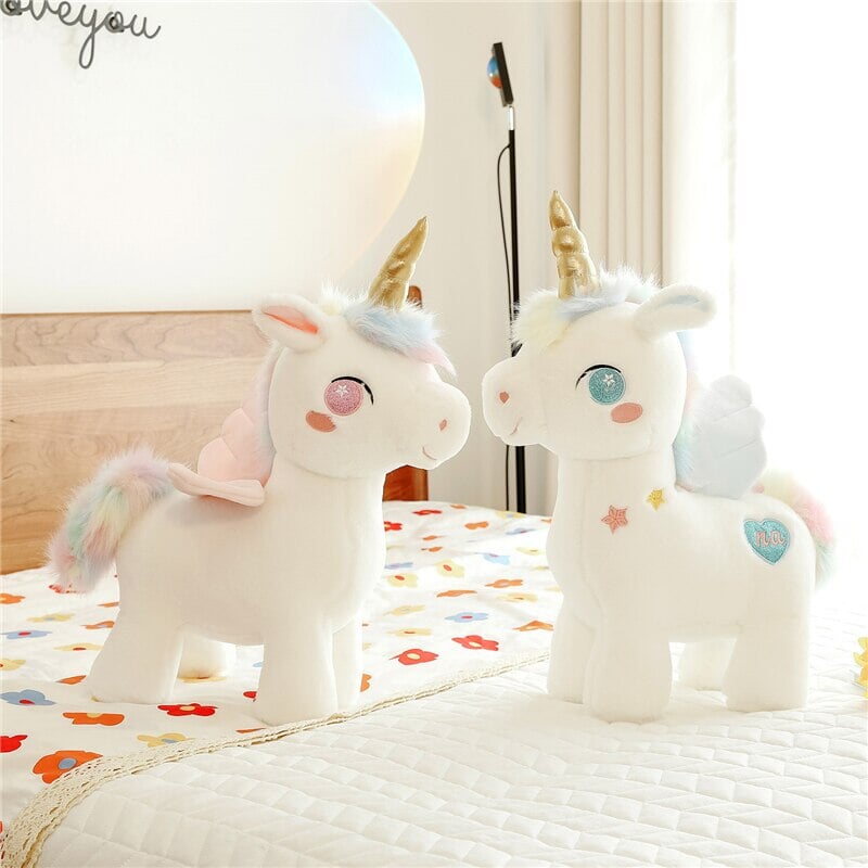 Magical White Unicorn Pony Plush Toy - The Dreamy Companion!