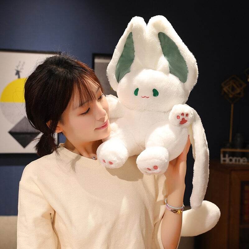 White Kawaii Fluffy Bat Plushie
