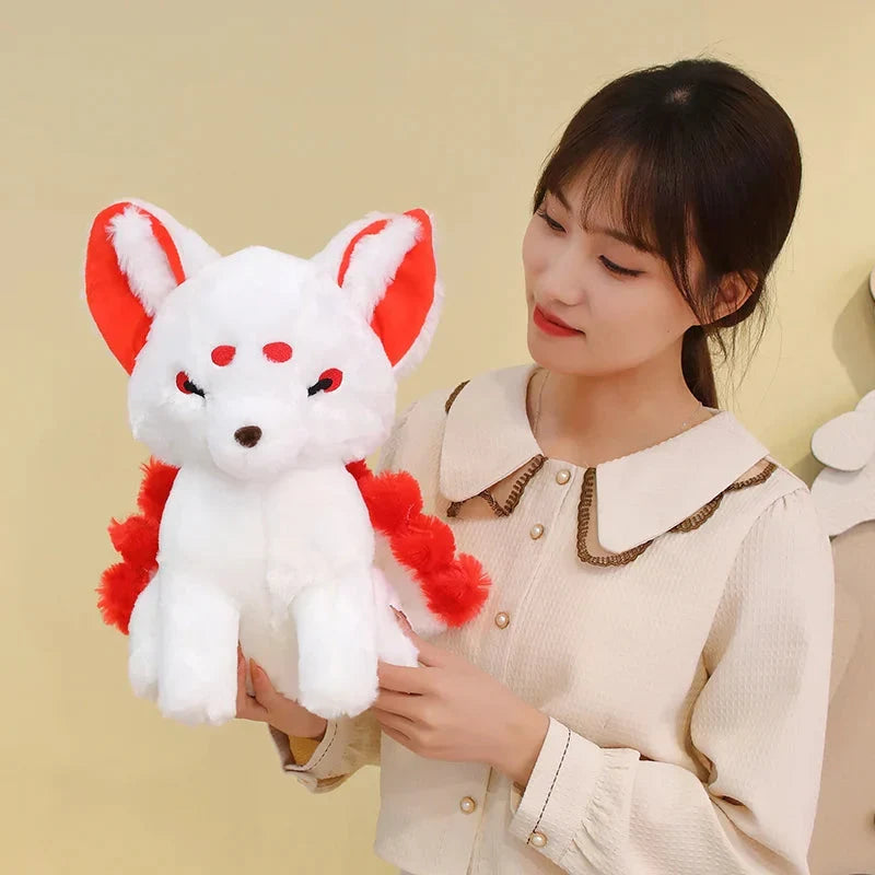 Adorable White Nine-Tailed Fox Plush Toys