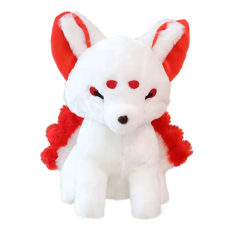 Adorable White Nine-Tailed Fox Plush Toys