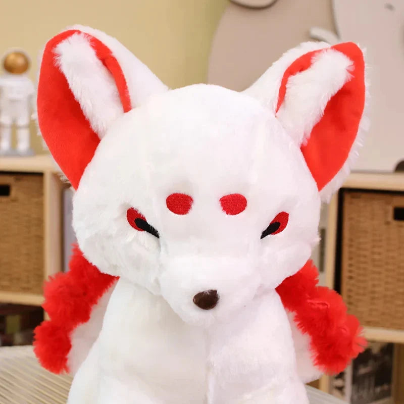 Adorable White Nine-Tailed Fox Plush Toys