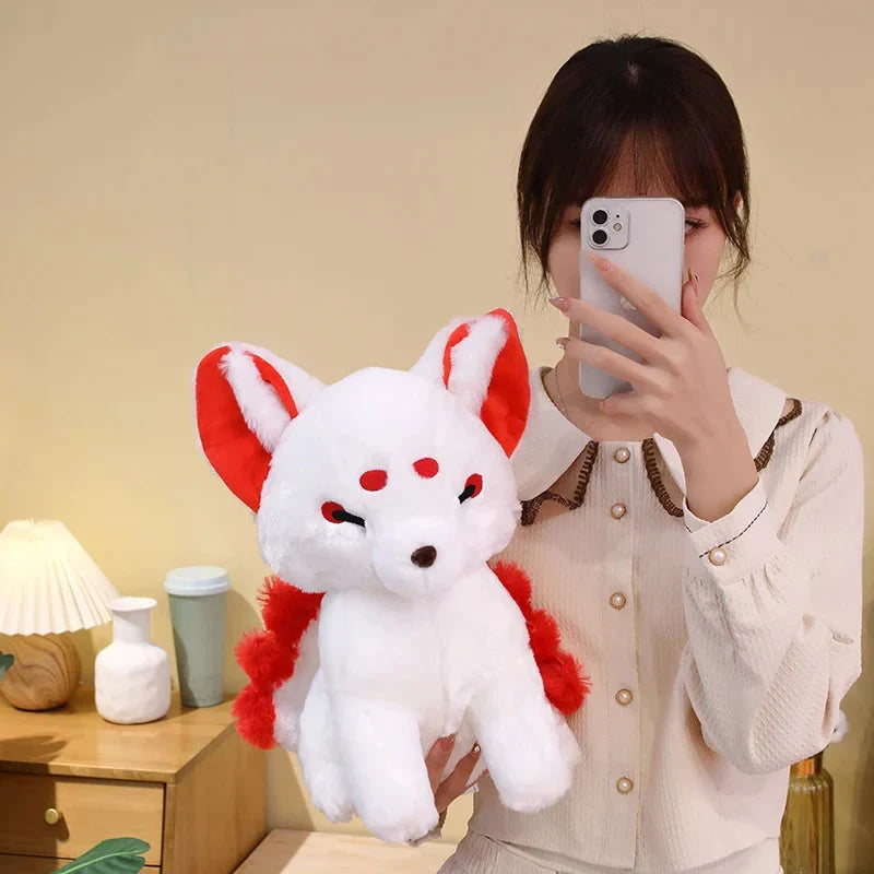 Adorable White Nine-Tailed Fox Plush Toys