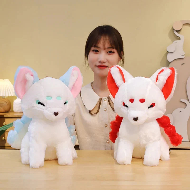 Adorable White Nine-Tailed Fox Plush Toys