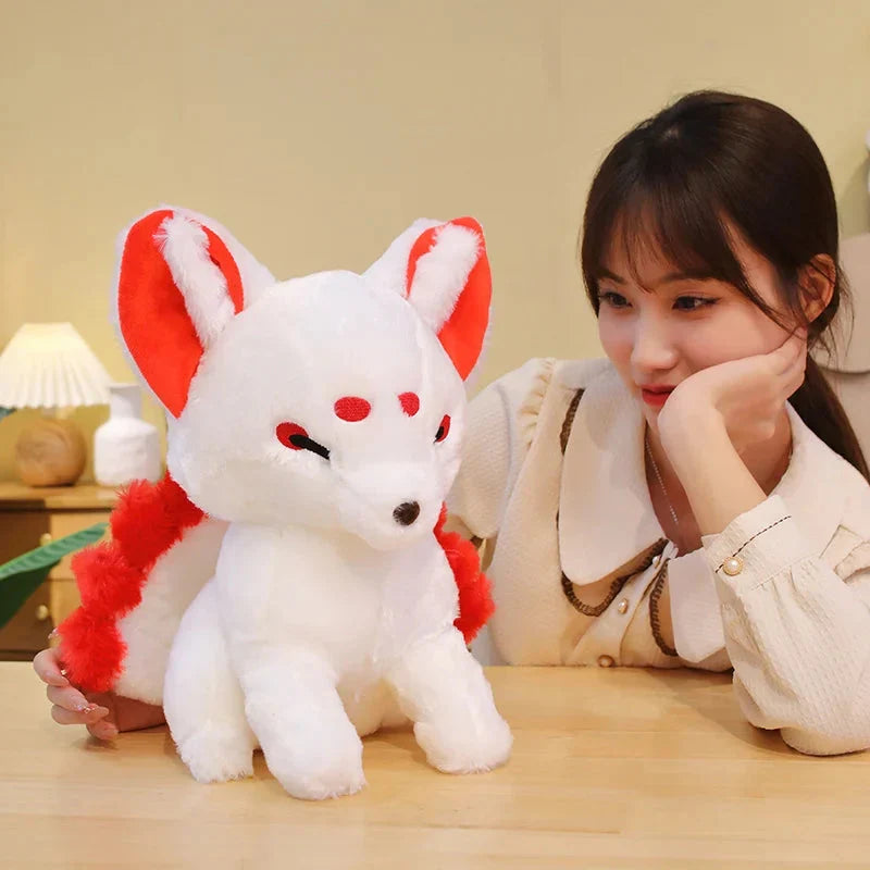 Adorable White Nine-Tailed Fox Plush Toys