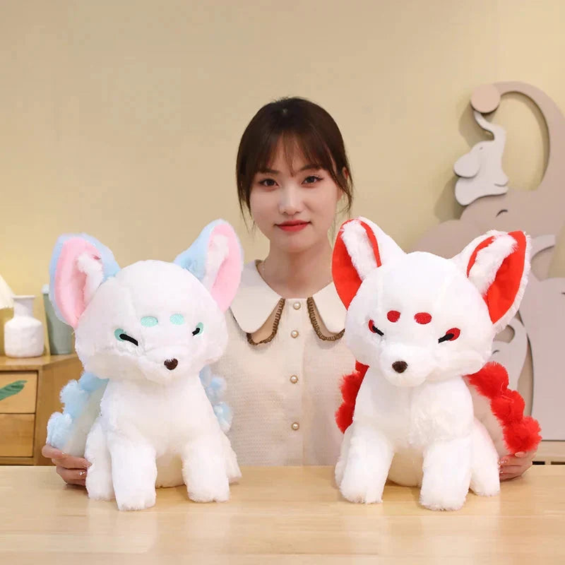 Adorable White Nine-Tailed Fox Plush Toys