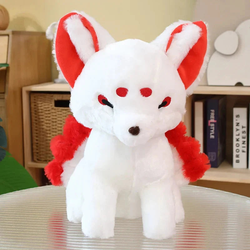Adorable White Nine-Tailed Fox Plush Toys