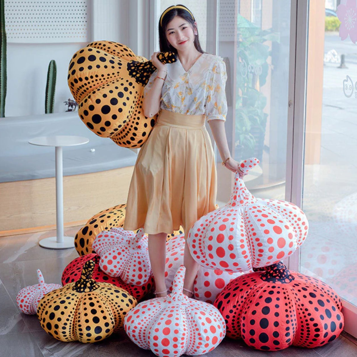Yayoi Kusama Halloween Pumpkin Plushies