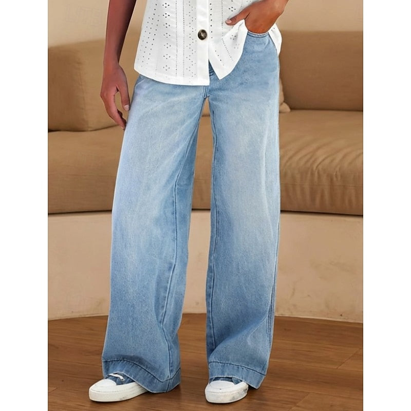Lorna | Lässige Jeans mit weitem Bein