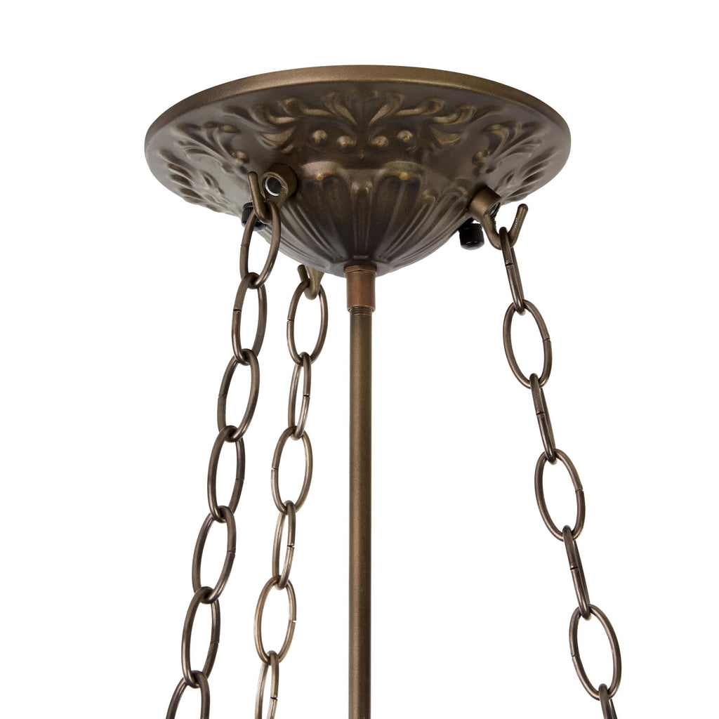 River of Goods Graceful Azura Unique Tiffany Style Shade Pendant Light