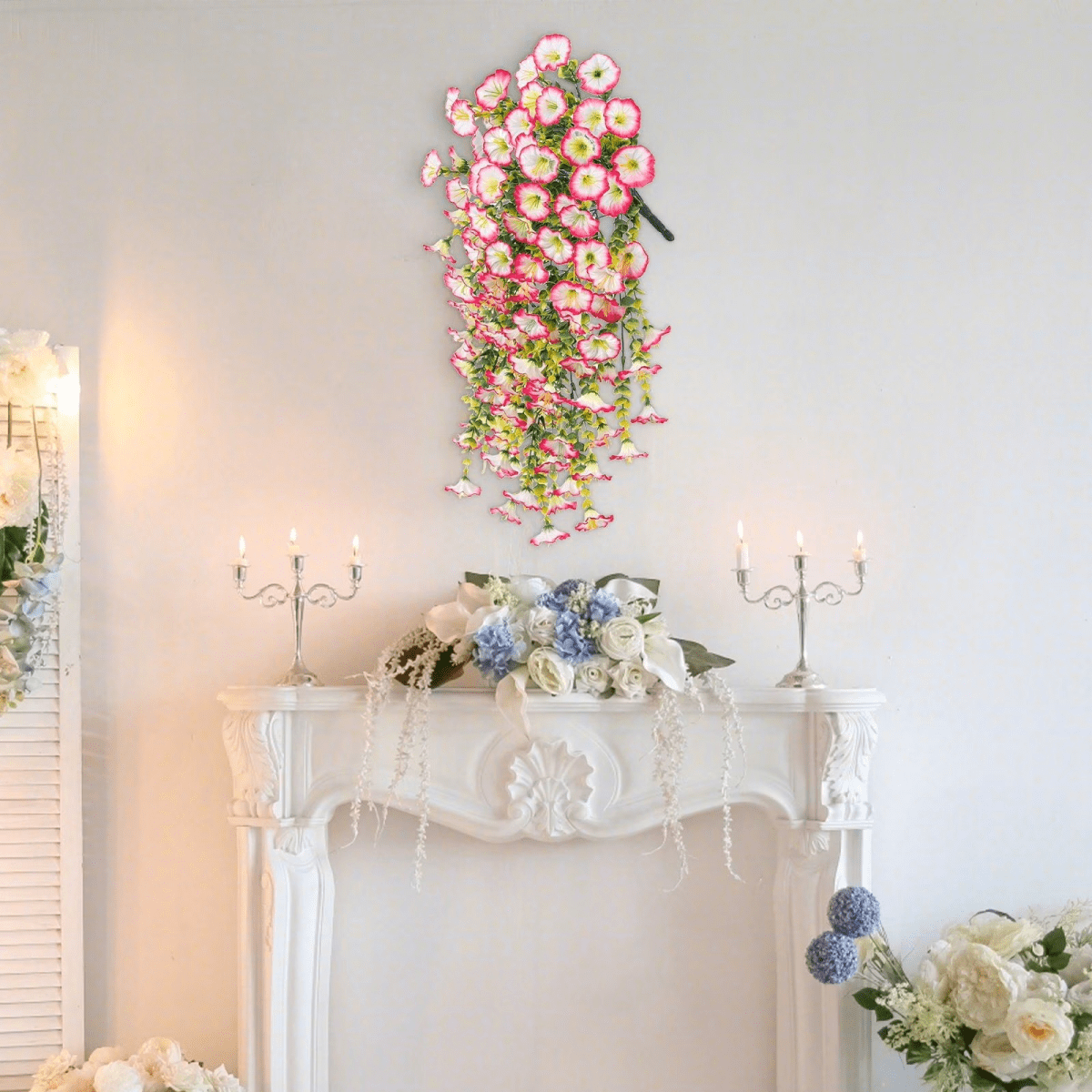 Artificial Morning Glory Hanging Vine