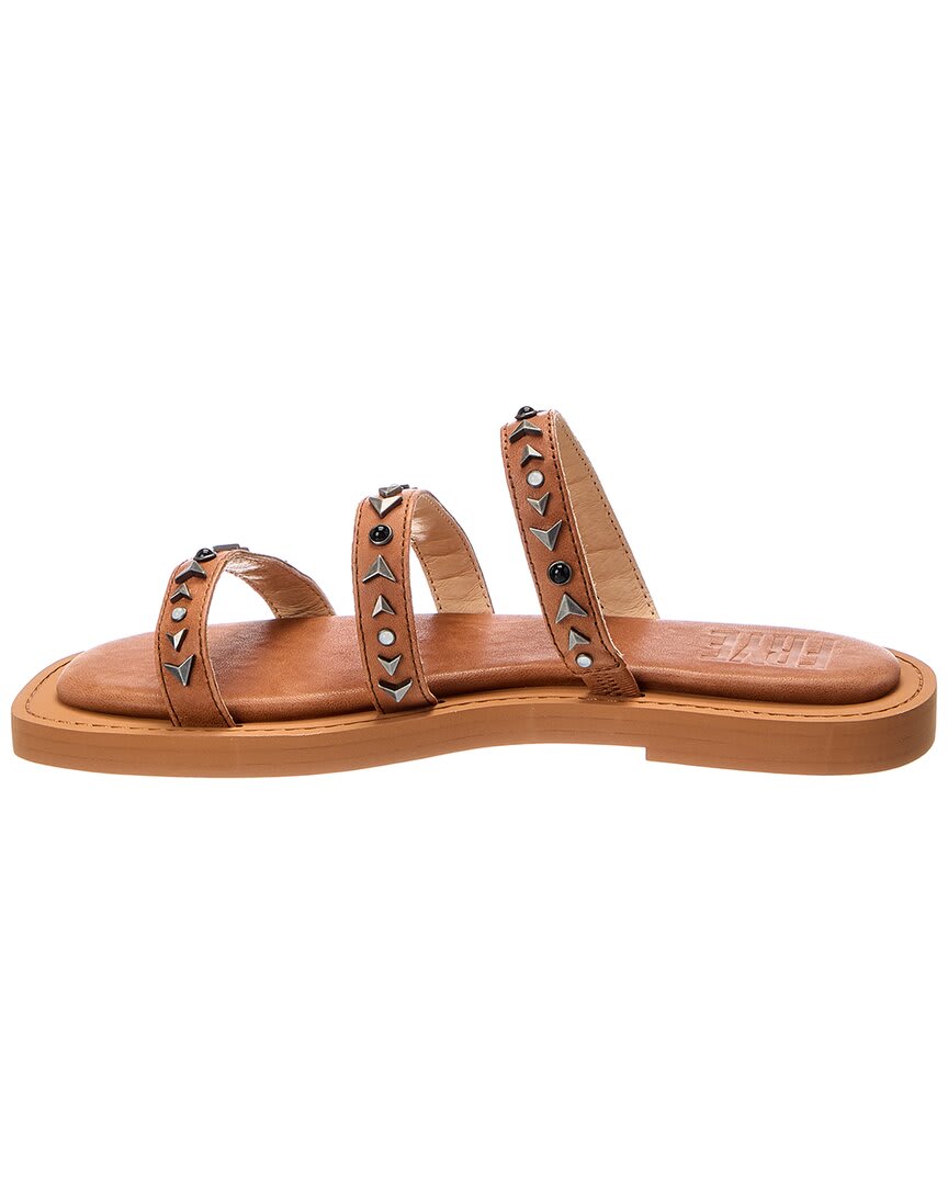 Frye Faye Studded Slide Leather Sandal
