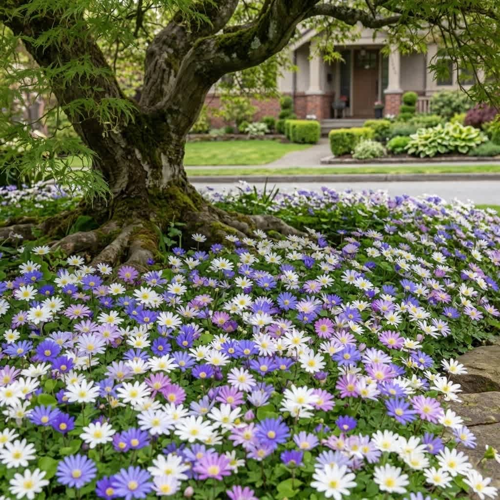 Colorful Mix Anemone Blanda Flowers - 45 Bulbs