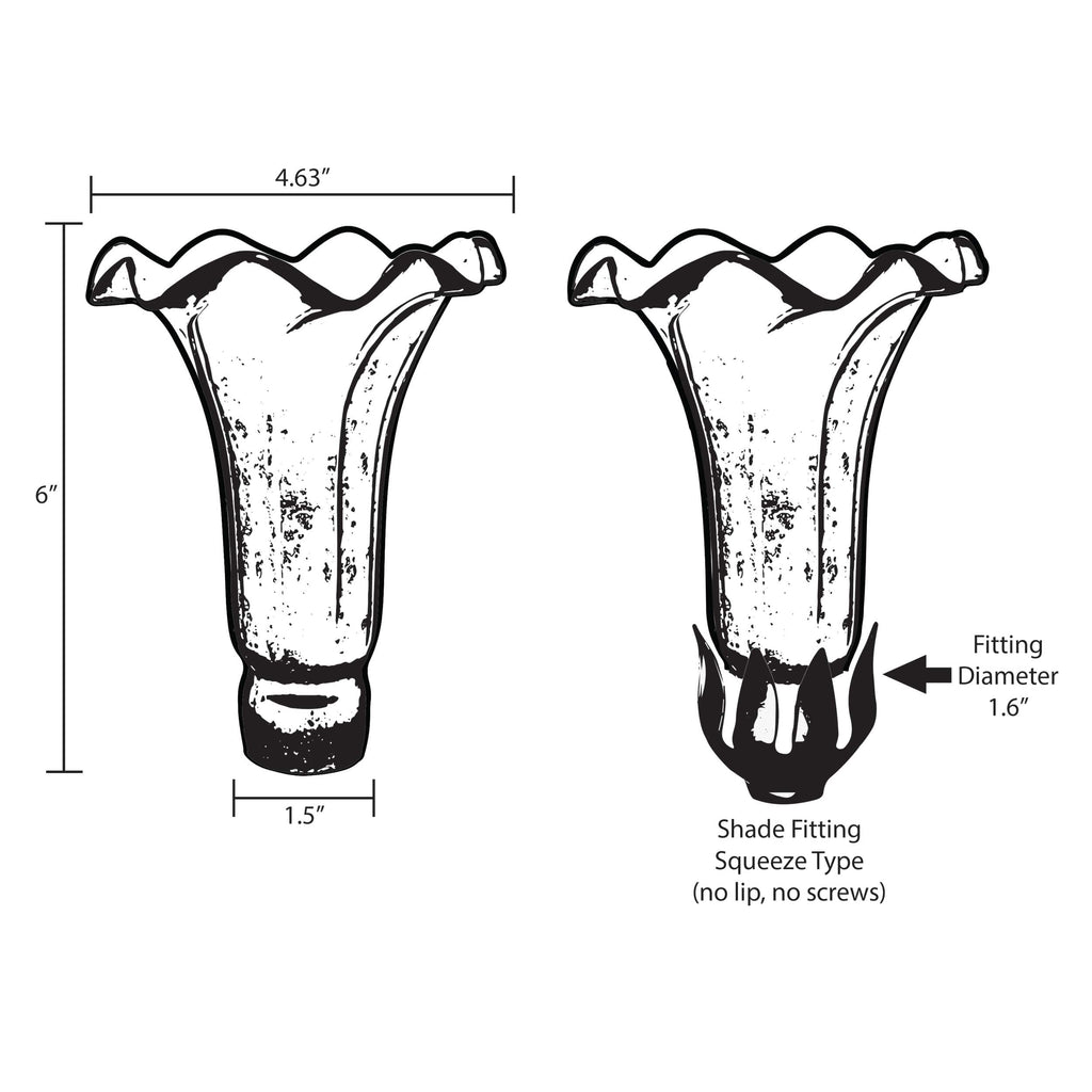 River of Goods 10" Arm Lily Lamp