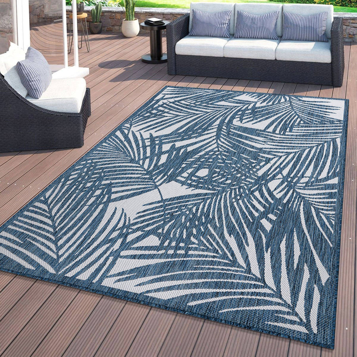 World Rug Gallery Palm Collection 5'x7'