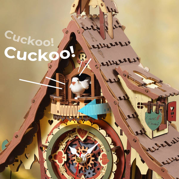 Robotime Cuckoo Clock Mechanical 3D Wooden Puzzle LC901C