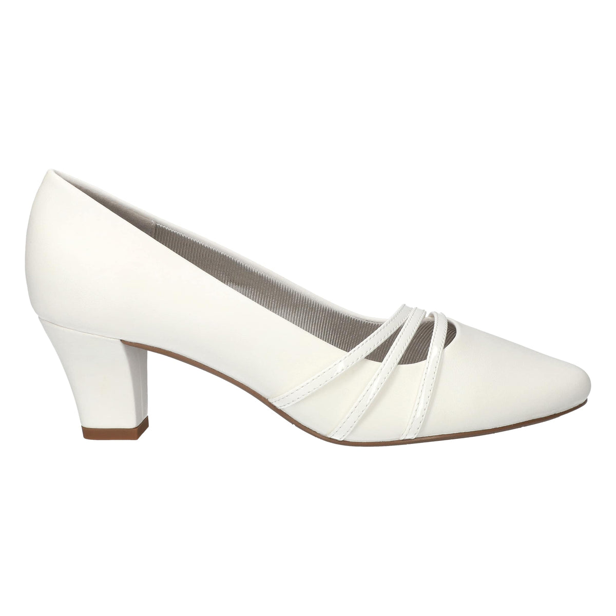Easy Street Women's Cristiny White Pumps