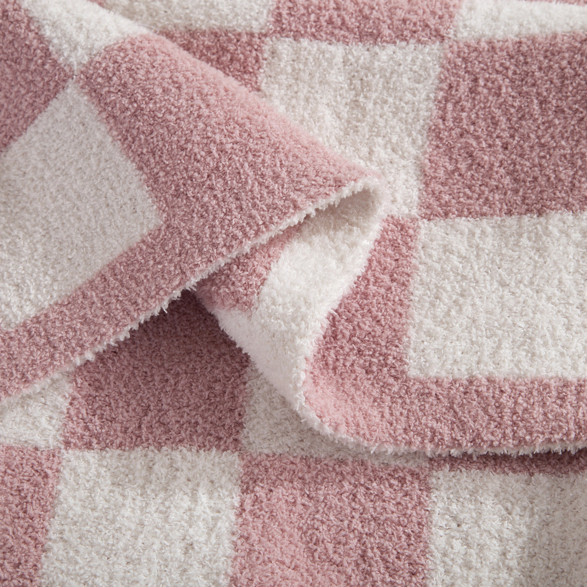 Elegant Comfort 50" x 70"  Ultra Soft Checkered Knitted Throw Blanket