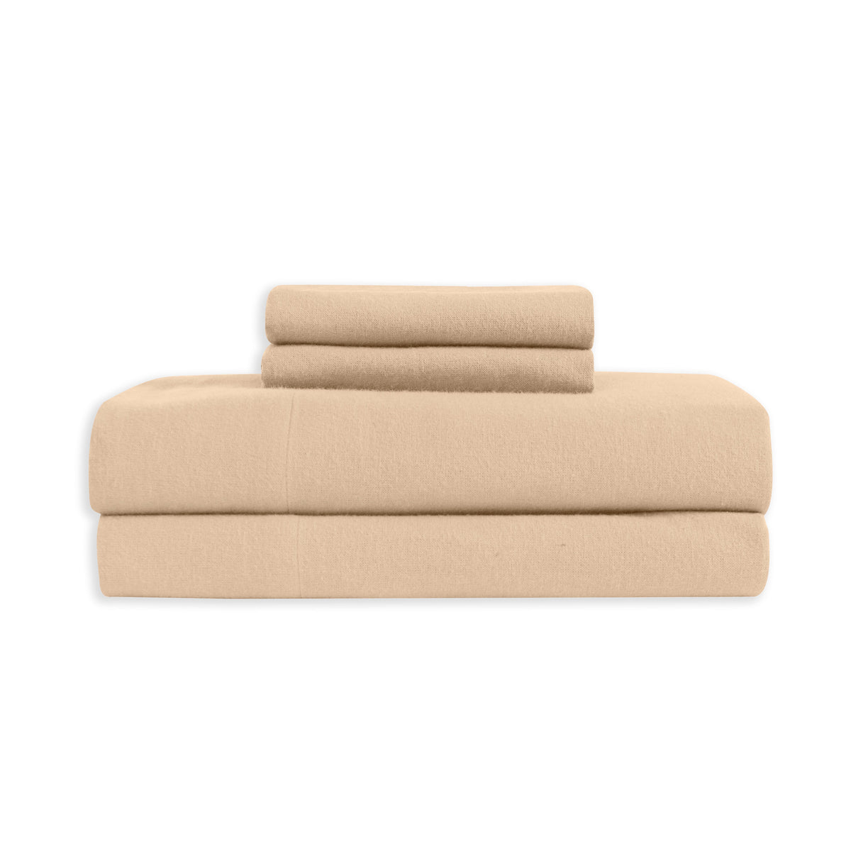 Elegant Comfort 4-Piece Cotton Flannel Sheet Set - 100% Turkish Cotton