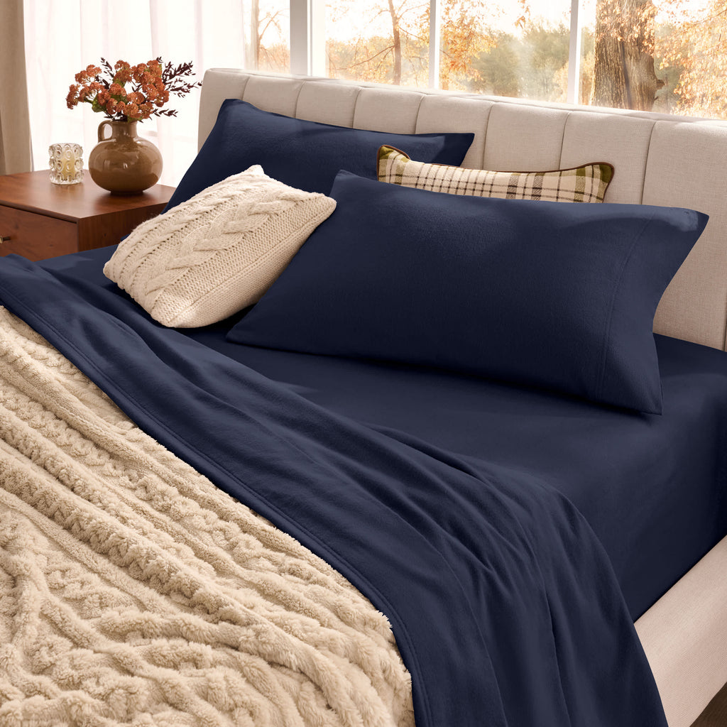 Bare Home Organic Cotton Flannel Sheet Set