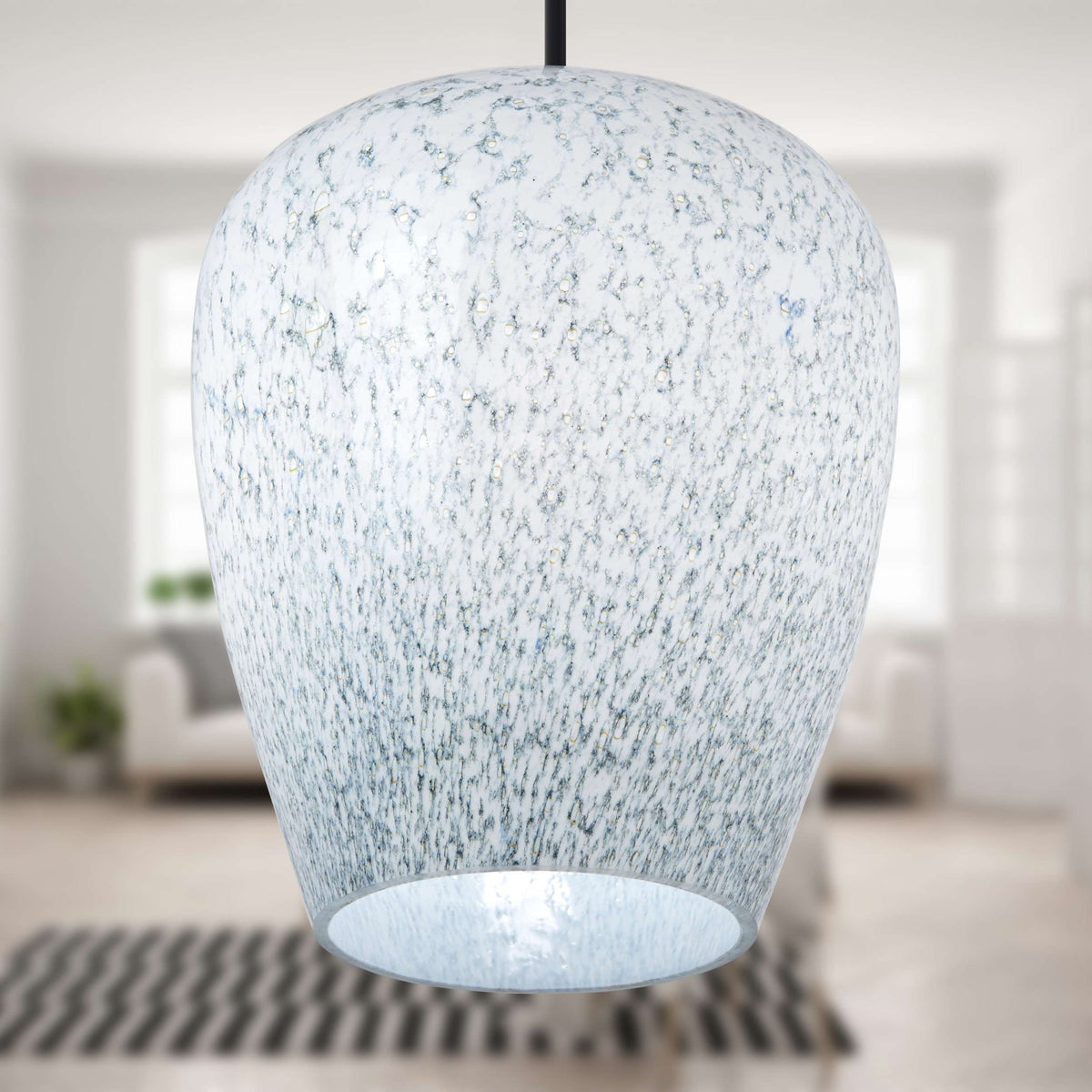River of Goods Hanging Lamp - Blue & White
