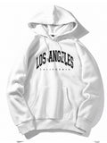 Los Angeles Letter Print Hoodies
