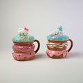 Hello Kitty And Cinnamoroll Donut Mug Set