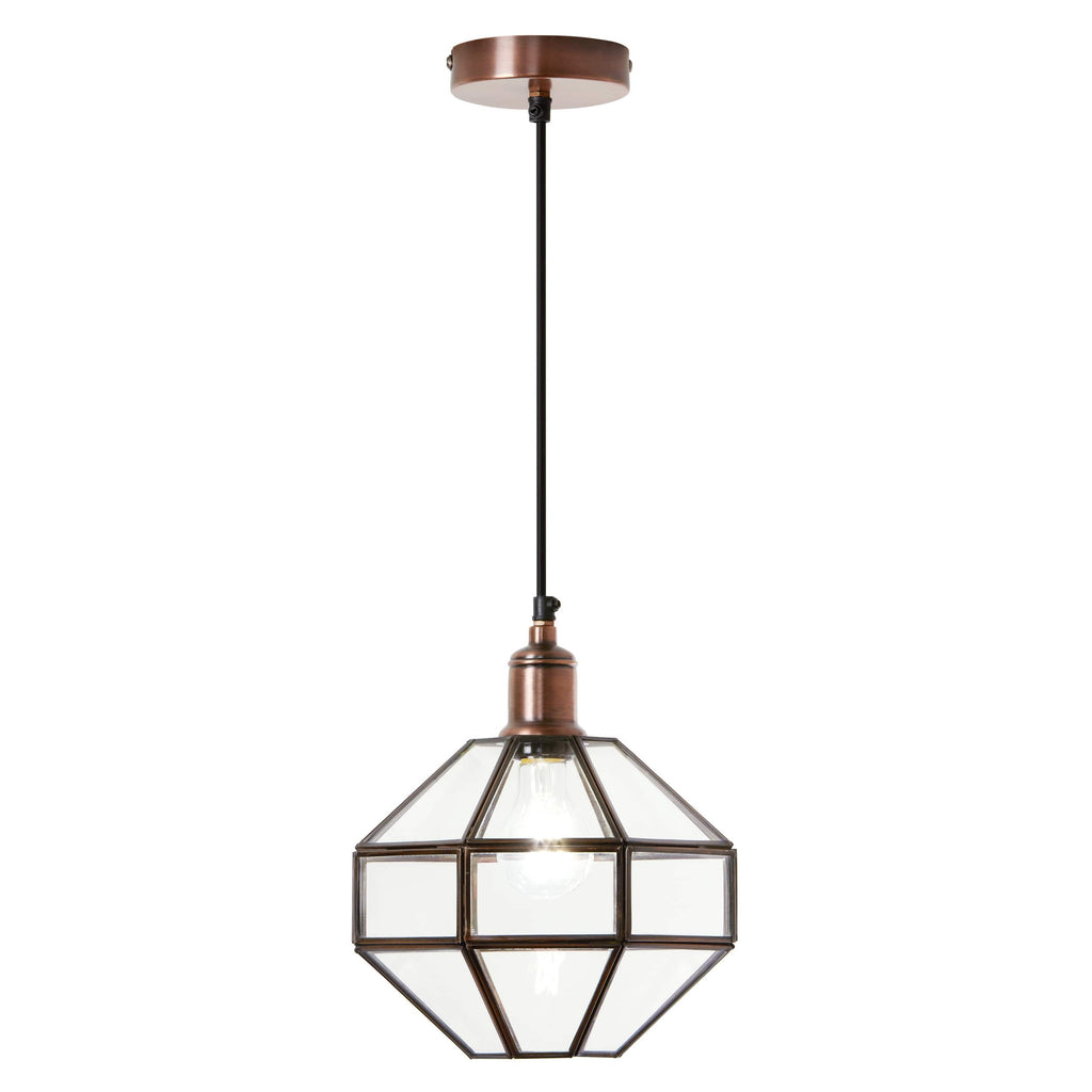 River of Goods Bohemian Clear Globe Shade Pendant Light