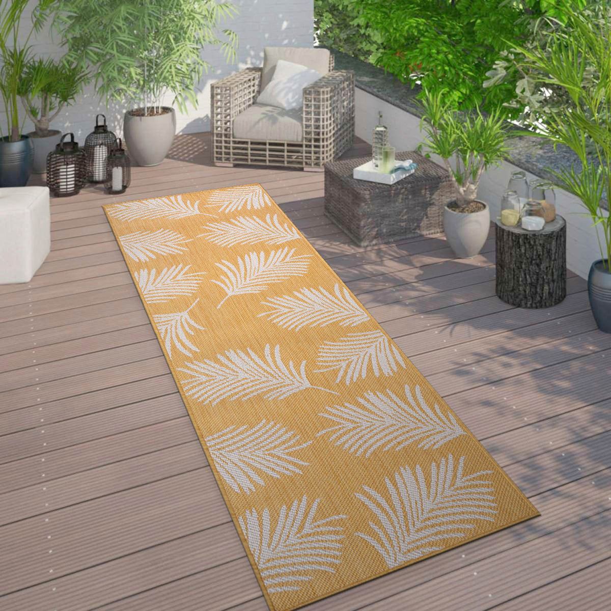 World Rug Gallery Palm Collection 5'x7'