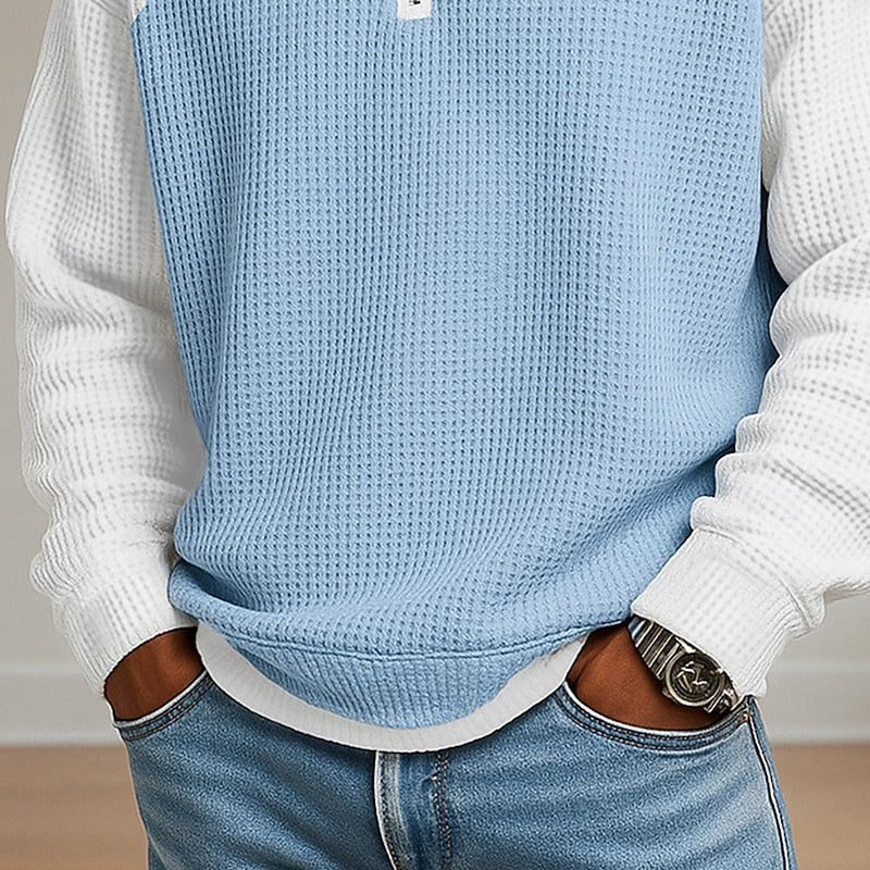 Nathaniel | Strukturierter Quarter-Zip-Pullover