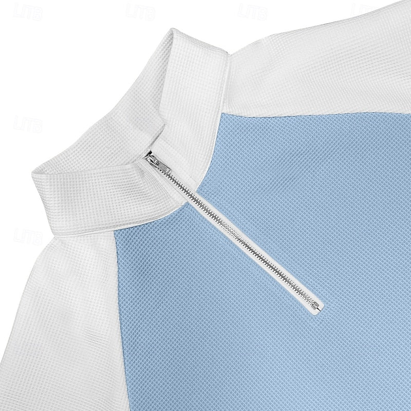 Nathaniel | Strukturierter Quarter-Zip-Pullover