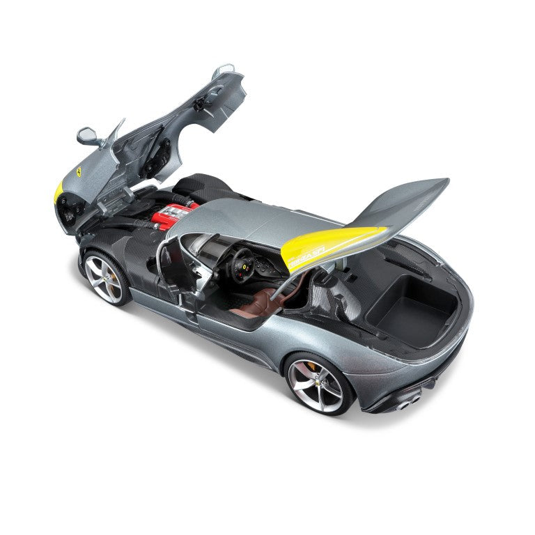 18-16013 Bburago Ferrari R&P - Ferrari Monza SP1, gris - Échelle 1:18