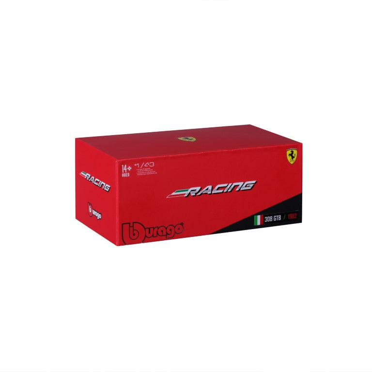 18-36304 - Bburago - 1:43 - Ferrari Racing - 308 GTB 1982 - #3 Rouge/Bleu
